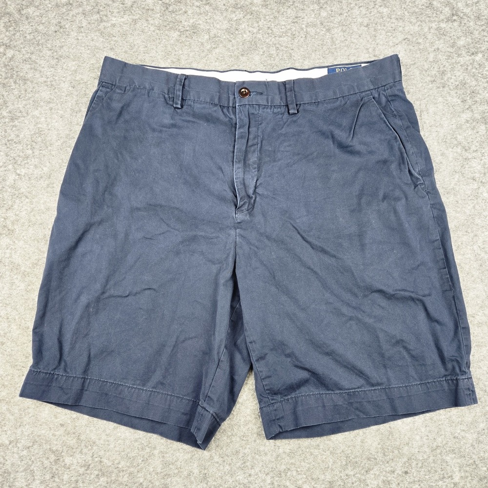 Ralph Lauren Polo Navy Blue Chino Shorts Men's 34 Stretch Classic Fit Preppy PRL